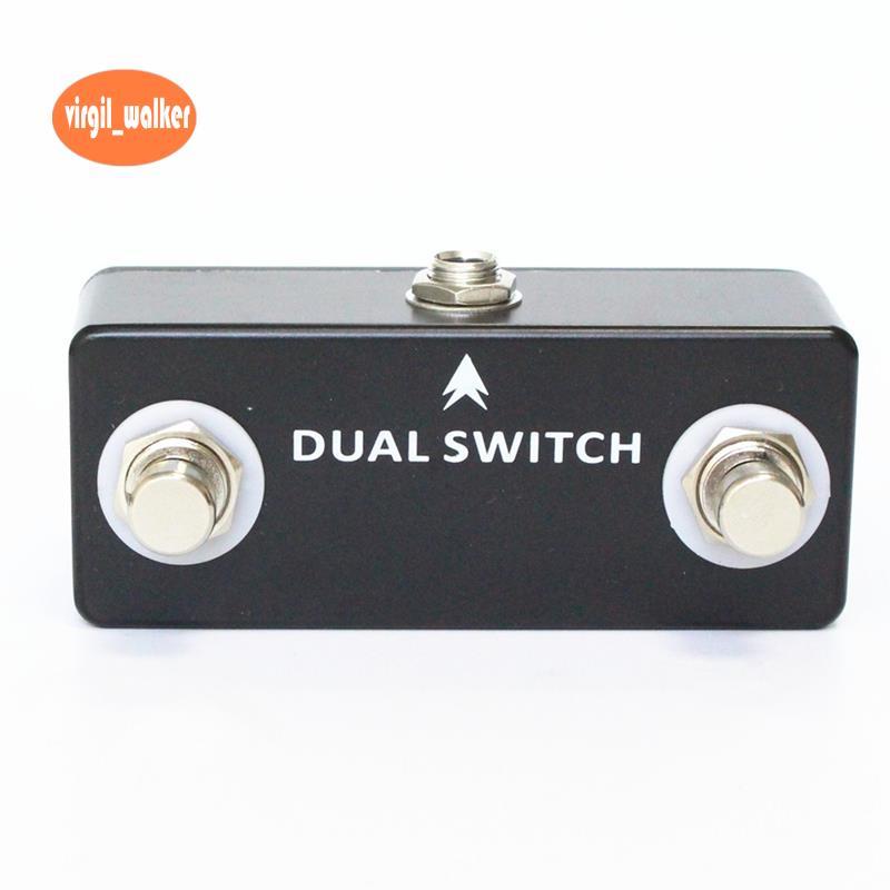 Dual Footswitch Foot Switch Effect Pedal, Guitar Pedal DUAL SWITCH ปกติเปิด Design