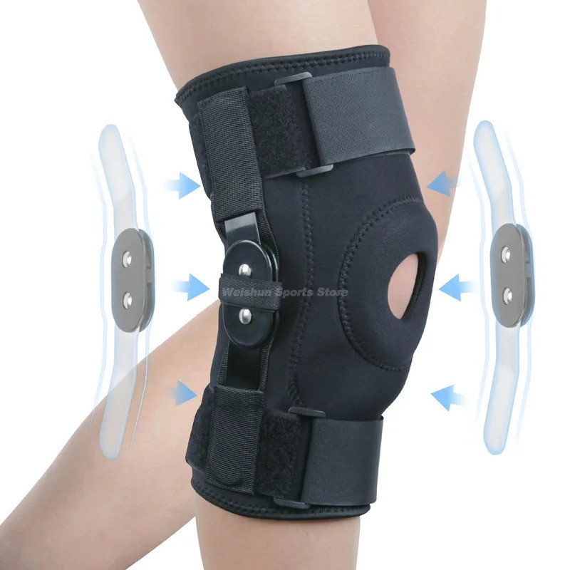 Hinged Knee Brace Orthopedic Meniscus Knee Pad With Side Stabilizers Arthritis Patella Protector Spo
