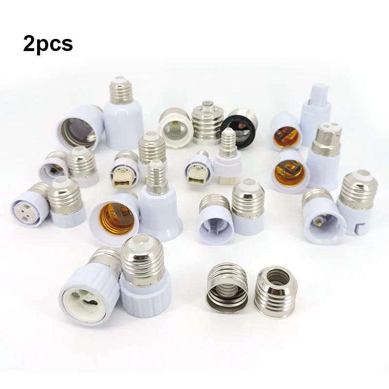 E27 E14 e17 ถึง e40 e27 G24 GU10 E12 B22 MR16 โคมไฟ LED ฐานอะแดปเตอร์หลอดไฟผู้ถือ Converter AC power