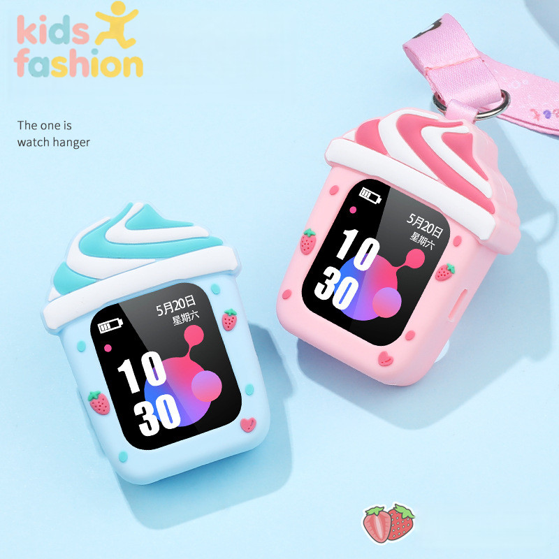 Imoo สายไอศกรีมน่ารักที่รองรับสําหรับ Xiaotiancai imoo Z1S/Y01A/Q1/Z2Y, เชือกเส้นเล็กคอและเคสป้องกัน
