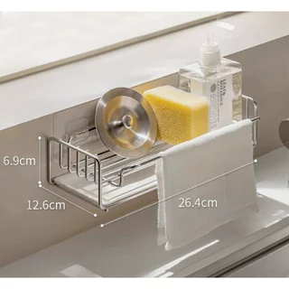 Omocha | Sponge Holder ที่วางฟองน้ำล้างจาน ที่วางฟองน้ำ สแตนเลส 304 ที่จัดระเบียบซิงค์ล้างจาน