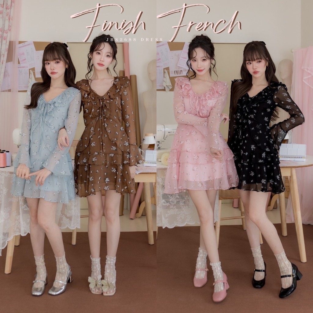 #JBS2688 Fiona French Dress Joobs studio