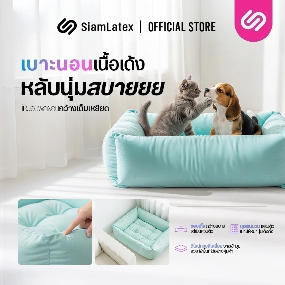 Siamlatex เบาะที่นอนสุนัขและแมว รุ่น Buds thumbnail 3