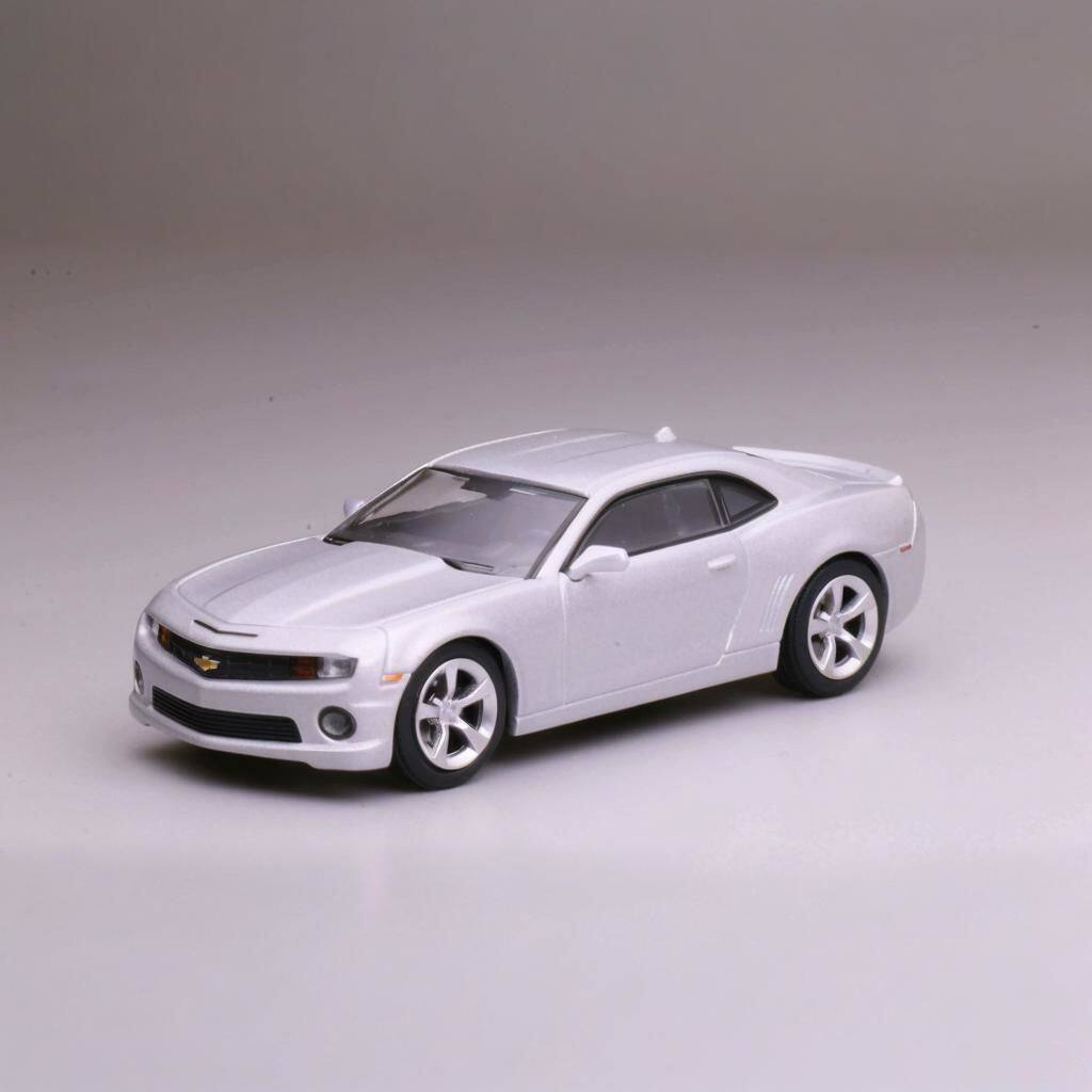 596 1: 64 Chevrolet Camaro Camaro Silver Alloy Car Model Gift