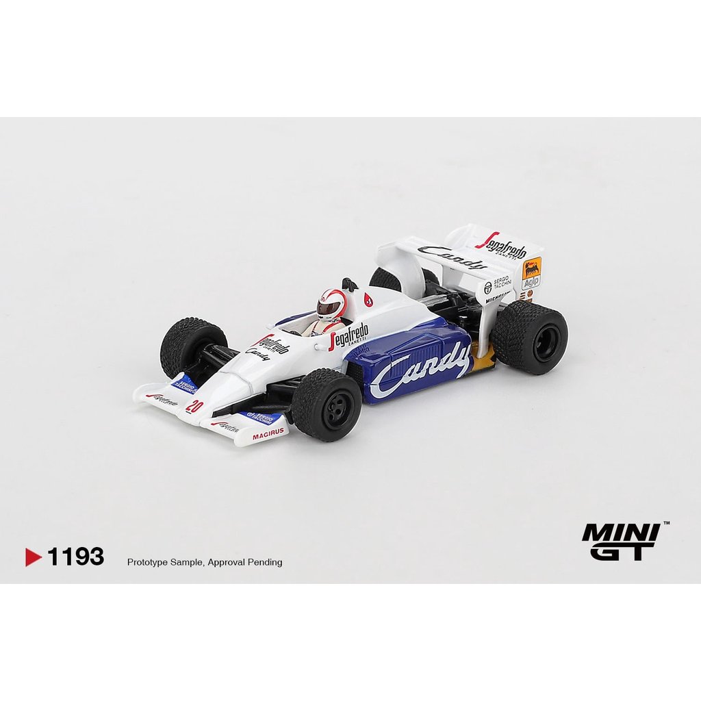 MINI GT No.1193 Toleman TG184 #20 Johnny Cecotto 1984 Monaco Grand Prix MGT01193
