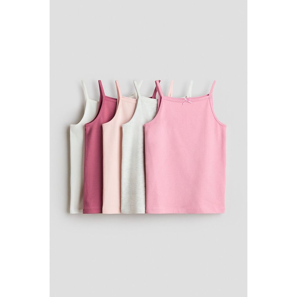 H&M(เอชแอนด์เอ็ม) ชุดเสื้อสายเดี่ยวผ้าฝ้าย 5 ชิ้น เด็กหญิง 1342906_3