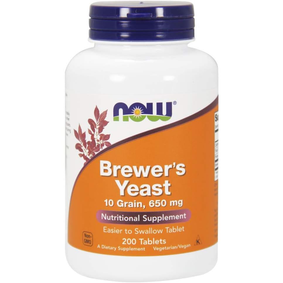 Now Foods Brewer Yeast 650มก. 200 เม็ด