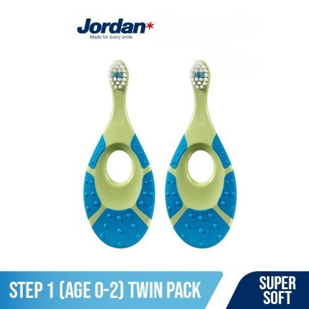 JORDAN แปรงฟันแพ็คคู่ Step 1 | แปรงสีฟันเด็กอ่อน