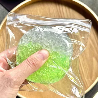 🔥ส่งไว🔥Ball Squishy ก้อนใสสีอำพัน แบบลูกบอล ของเล่นบีบอัด เติมมินิบล็อกด้านใน บีบสนุก เด้งช้า คลายเครียด