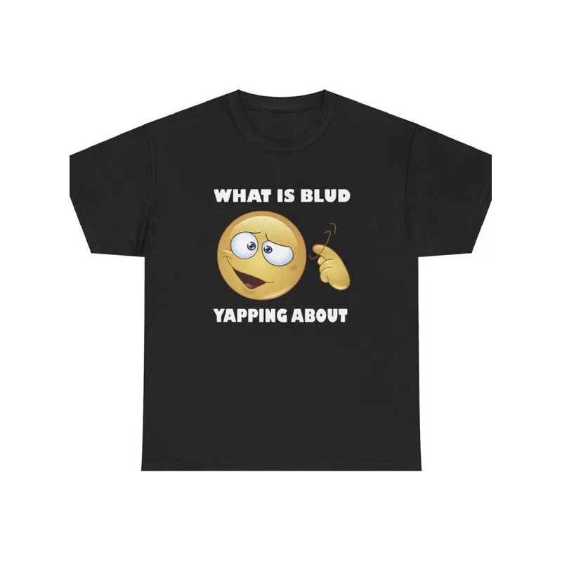 Blud Yapping คืออะไร? เกี่ยวกับเสื้อยืดคอตตอนปักลาย คอกลม เสื้อยืดตลกเฉพาะเจาะจง Gen Alpha Gag สำหรั