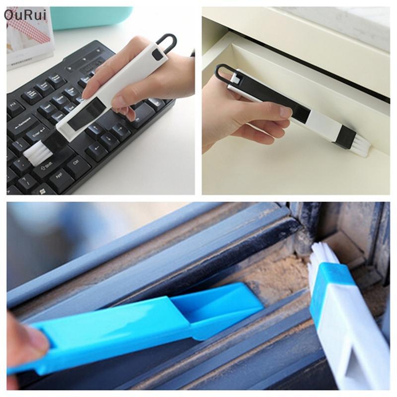 [B&C] 2 In 1 Polishing Window Tra แปรงทําความสะอาดคีย์บอร์ด Nook Cranny Dust Shovel {th}