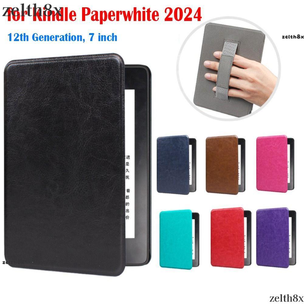 ZELTH eReader Cover, Auto Sleep/Wake Hand Strap Colorsoft Protective, กันกระแทก Slim SA569P KPW6 She