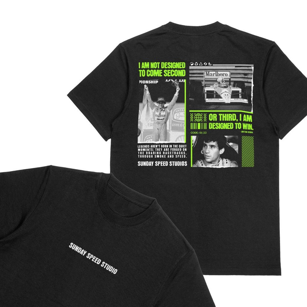 เสื้อยืด Ayrton Senna - เสื้อยืด F1 Legends