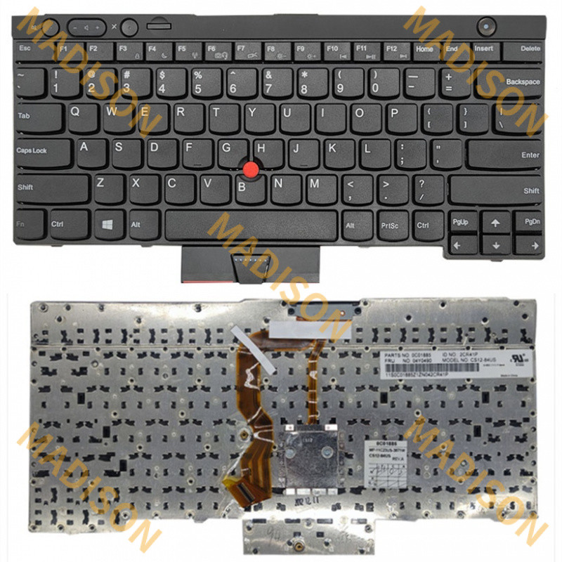 แป้นพิมพ์แล็ปท็อปเราสําหรับ Lenovo ThinkPad T430 t430i t430s x230 x230t T530 W530 l430 l530