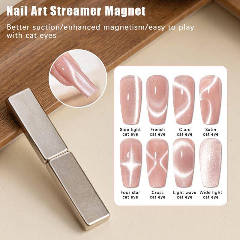 [maybeauty] Super Strong Thi Strip Magnet Cat Eye Magnet สําหรับเล็บเจล 3D Line Strip Effect French Multi-Function Magnet ปากกาเครื่องมือ {TH}
