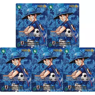 การ์ดสะสม ONE PIECE ฟุตบอลลิง D. Luffy OP13-118 DIY คุณภาพสูง Self Made เกมอะนิเมะการ์ดของเล่น