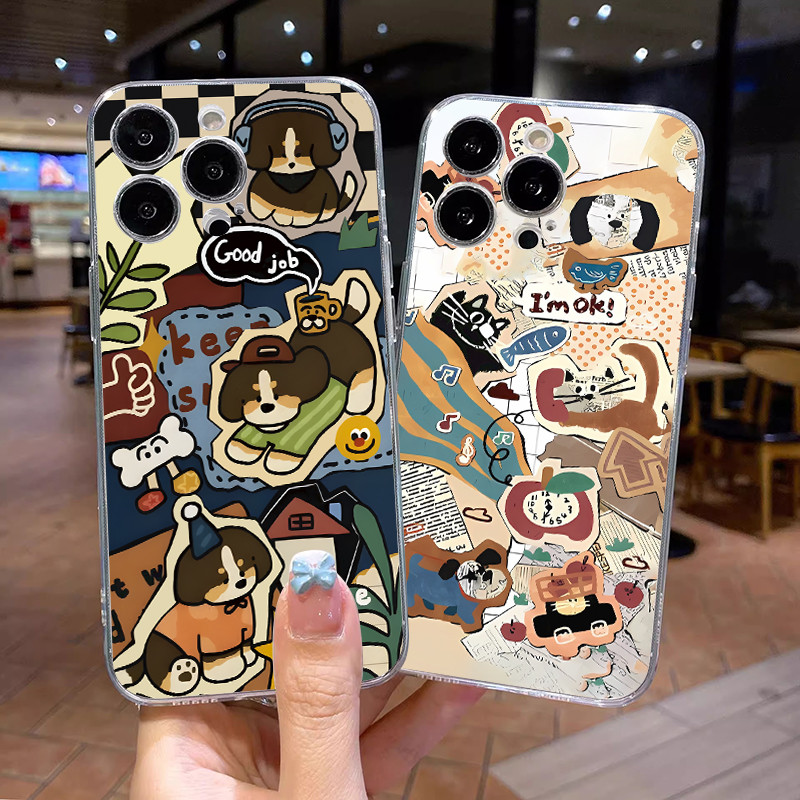 KingMall เคสมือถือผู้หญิงลายอวกาศใสสไตล์เกาหลีพรีเมียมกันรอยกันตก SAMSUNG A15 A14 A13 A05 A23 A16 A06 A55 A54 A50
