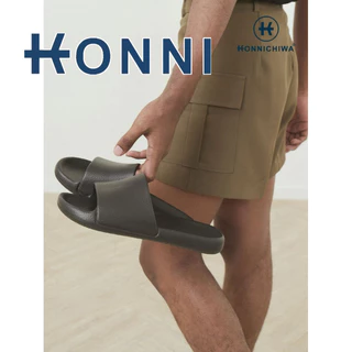 KONNI.รองเท้าแตะ รองเท้าแบบสวม ใส่ในบ้าน ห้องน้ำ สีทึบเรียบง่าย นุ่มสบาย ผู้ชาย ผู้หญิง กันลื่น น้ำหนักเบา AKIO