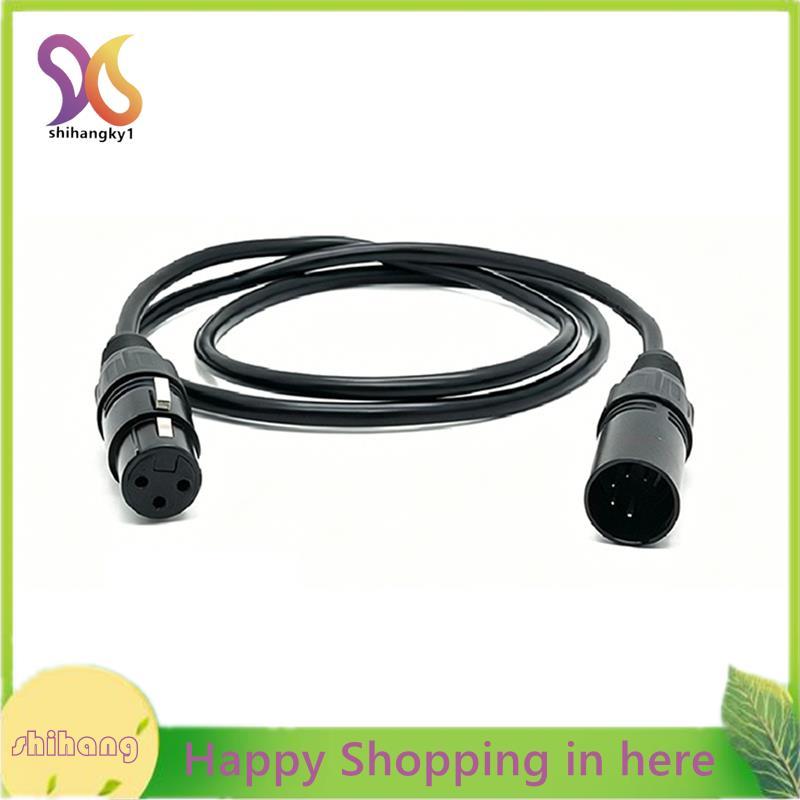 XLR 5-PIN DMX512 สาย DMX512 ไฟเวทีสัญญาณสาย DJ อุปกรณ์ XLR Connector DMX512 Data Extension สายไฟ 5M