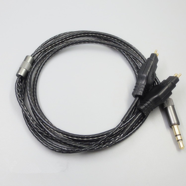 สําหรับ Sennheiser HD414 HD430 HD650 HD600 HD580 หูฟังสีดําเปลี่ยน Cablea