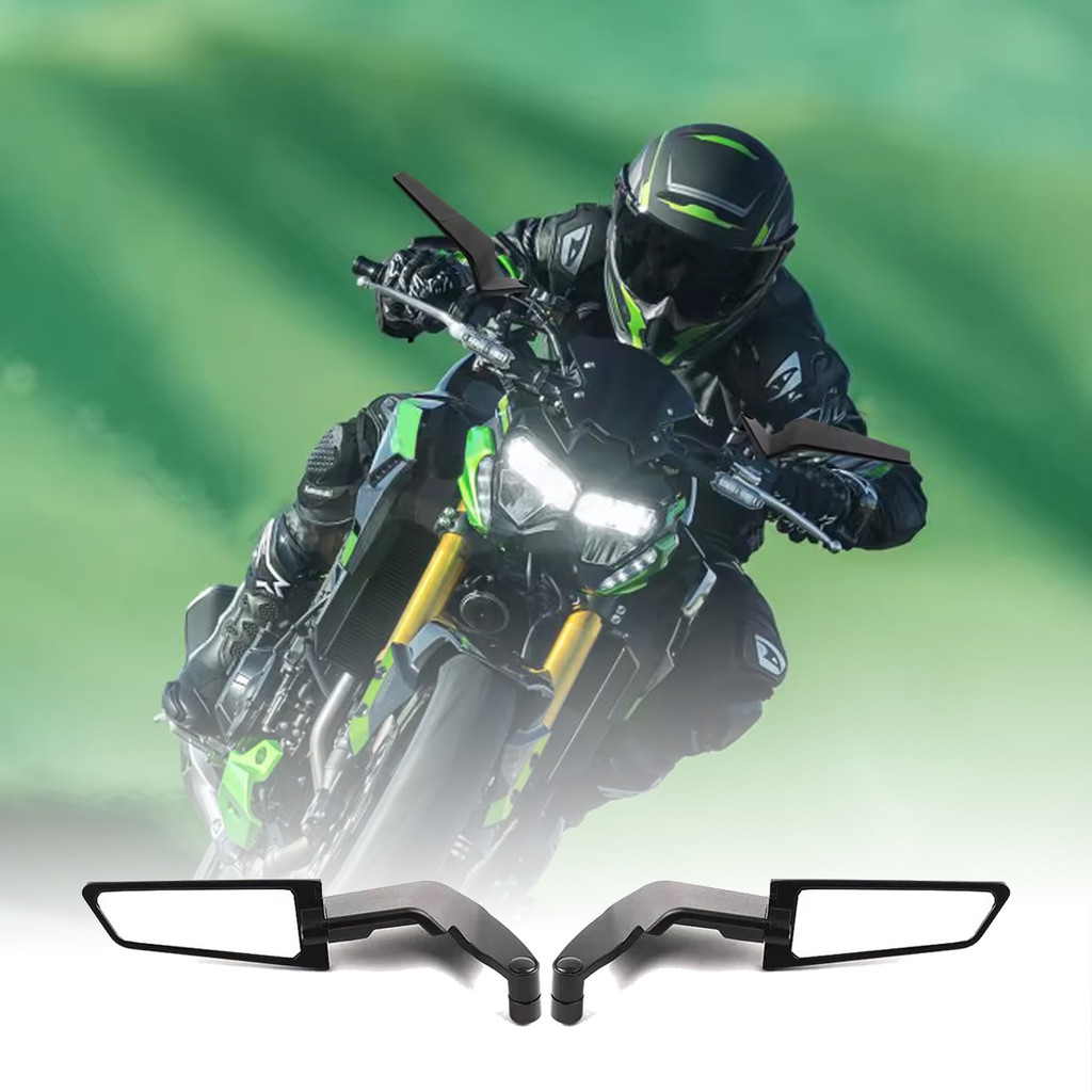กระจกปีกสําหรับ Z1000 Z900 Z800 Z750 Z650 Z400 Z300 Z250 Z125 รถจักรยานยนต์หมุนได้กระจกมองหลัง Wingl
