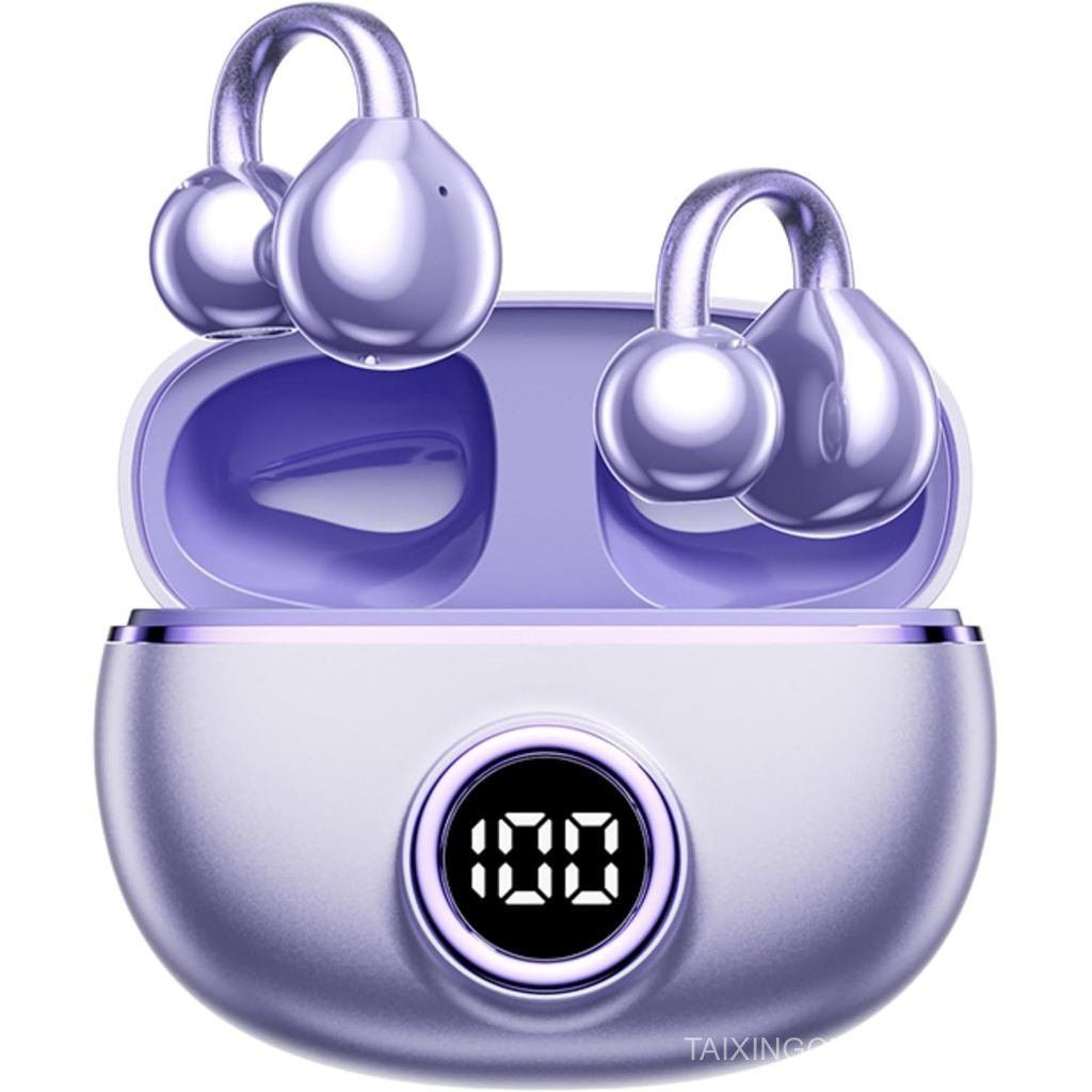 M97 Clip On Earbuds ไร้สายบลูทูธ 6.0, หูฟังเปิดหูพร้อมแบตเตอรี่ 50H 10-Min Quick Charge, Featherligh