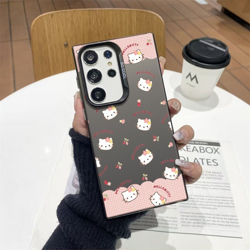 เคสโทรศัพท์อินเทรนด์ลายสก๊อตแมวเหมาะสําหรับSamsung A05S/A135G/S22ULTRA/A555G/S24FE/S25ULTRA/S24/F14 