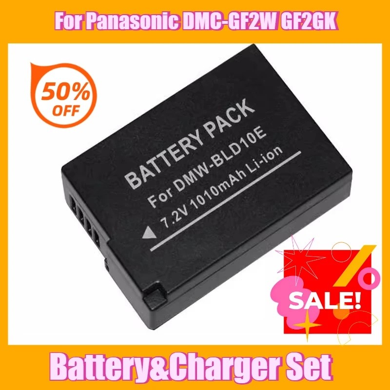 7.2V 1010mAh DMW-BLD10E แบตเตอรี่กล้องสําหรับ Panasonic DMC-GF2W GF2GK