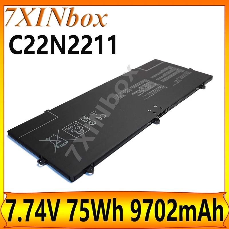 7XINbox C22N2211 7.74V 75Wh 9702mAh OEM แบตเตอรี่แล็ปท็อปสําหรับ ASUS ZenBook 14 OLED UX3405VA UX340