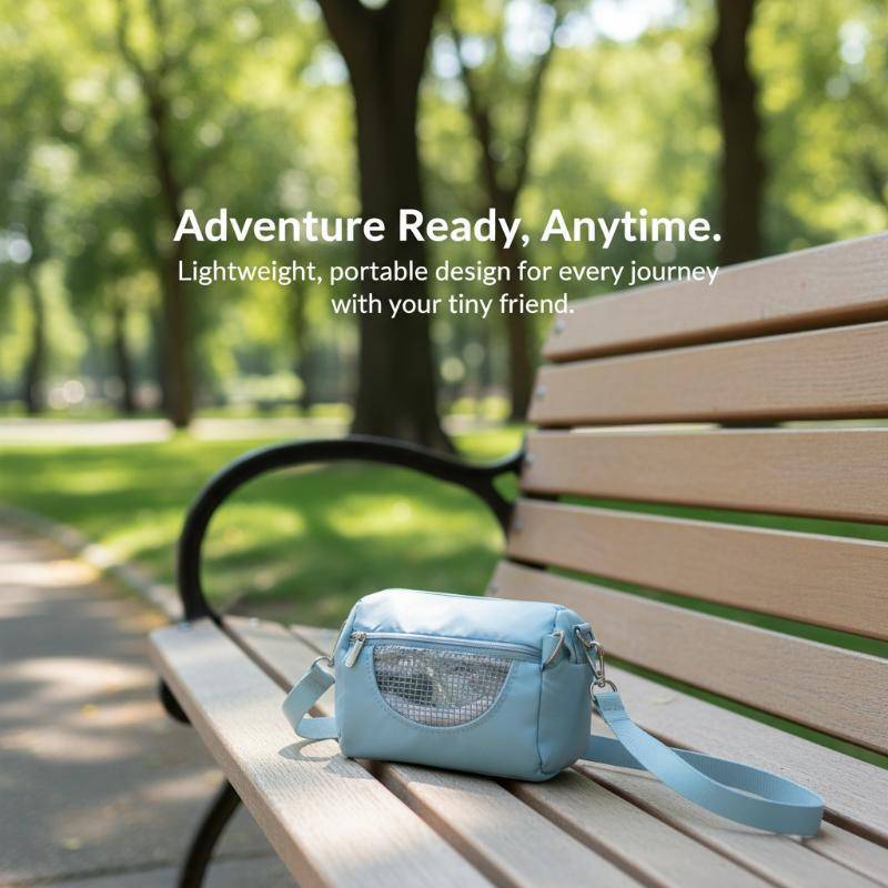 GentleHappy สัตว์เลี้ยงหนูแฮมสเตอร์กรงกระเป๋าสะพายข้างกระบอกออกแบบปฏิบัติ House Travel แบบพกพากระรอกที่มองเห็นได้ตาข่ายกรงสัตว์เลี้ยงกระเป๋าอุปกรณ์เสริม TH