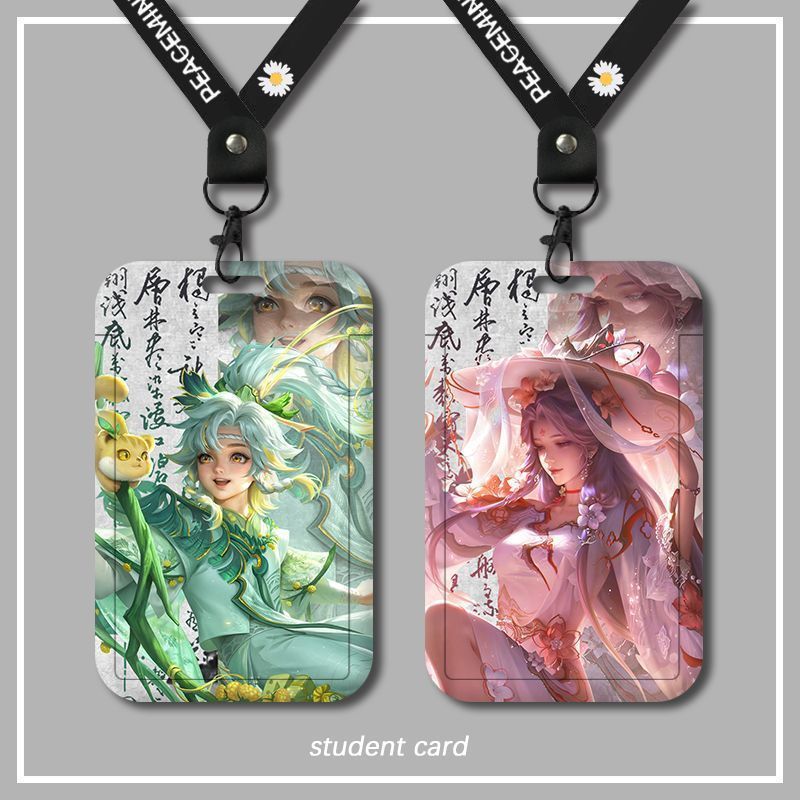 Student Campus Card Meal Card Holder School Card ID Holder Antique Wang Zhaojun Irene Sanqi King Glo