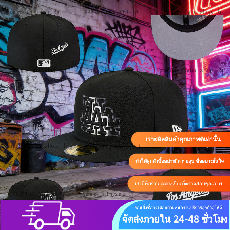 ยุคใหม่ Los Angeles Dodgers Expertbaseball caps for menHigh-end flosser Full Brim HatUniversal ModelPlus Size HatBeanie hatBeretRetro Modern59FORTY