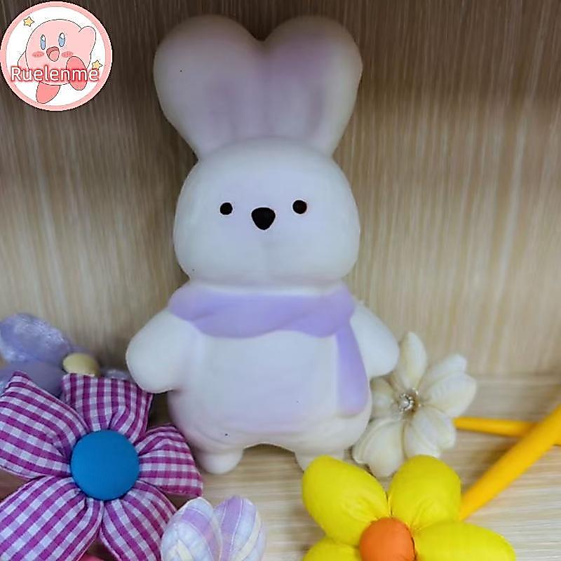Uelenme นุ่ม Squishy กระต่ายขนมปังของเล่นช้า Rising Kawaii ผ้าพันคอออกแบบบีบ Fidget ของเล่นเด็กของขวัญวันเกิด TH