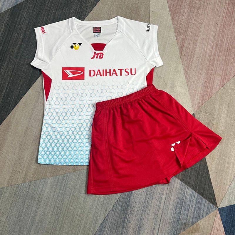 Quick-Drying Badminton Clothing Flounced Sleeve Zhitian Qianyang Competition Men's and Women's Same 