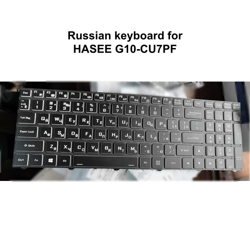 US SP LA รัสเซีย Backlit คีย์บอร์ดสําหรับ Hasee G10 GX9 GX8 TX9 TX8 TX7, Clevo N960 N970 6-80-N815Z0