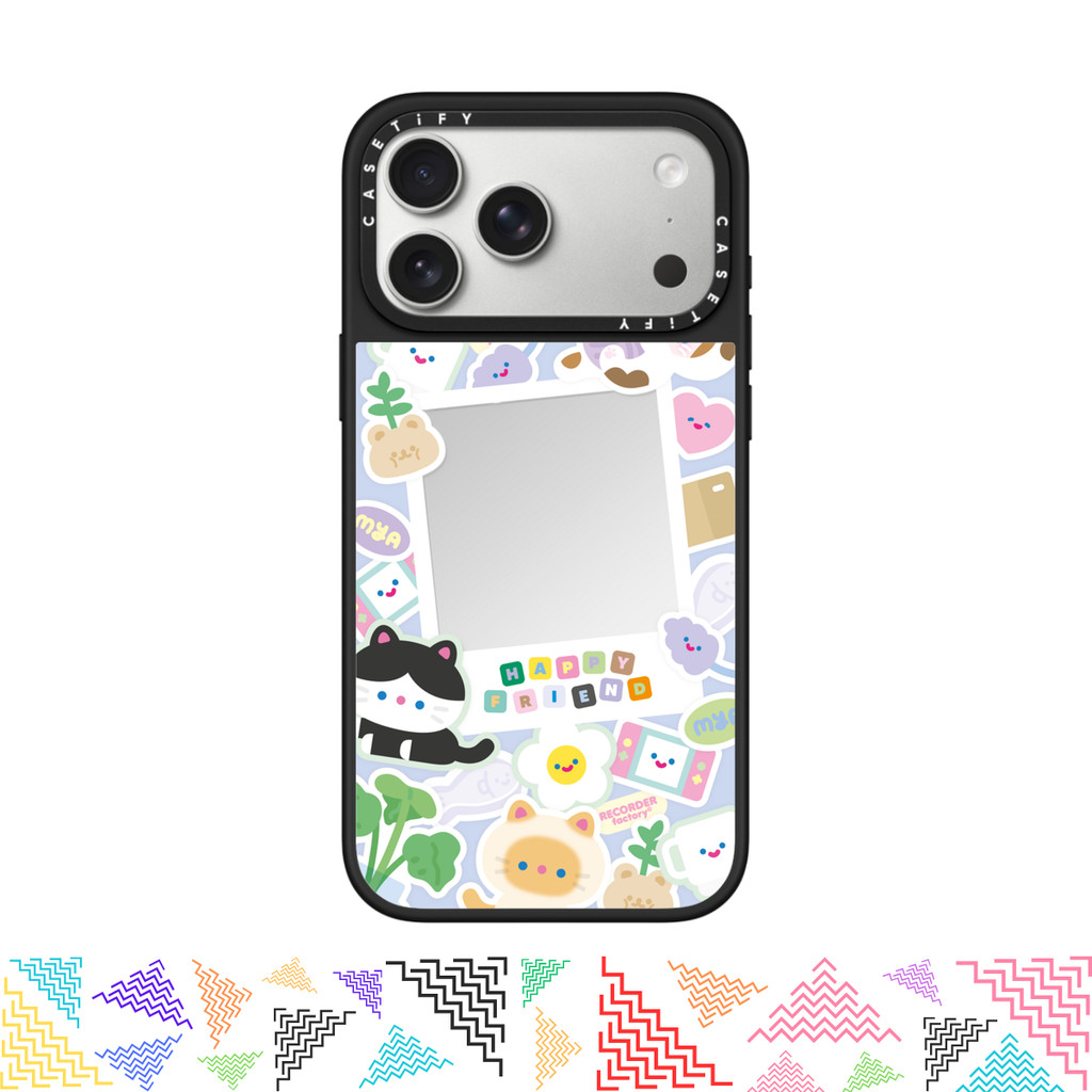 เคสมือถือ CASETiFY | KITTEN PARTY [RECORDER factory] For iPhone Samsung แท้ พร้อมส่ง เคสกันกระแทก
