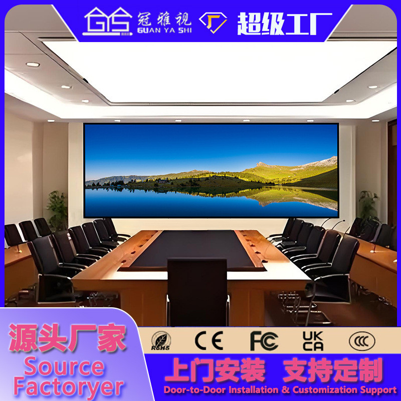 Indoor Full Color Small Spacing จอแสดงผล led p1.25 p1.53 p1.86 Conference Command การตรวจสอบหน้าจอขน