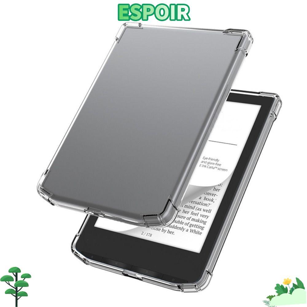 IESPOIRHA 6 นิ้ว eReader, TPU โปร่งใส PB629/PB634 Funda, Soft Ultra Thin ฝาหลังสําหรับ Pocketbook Ve