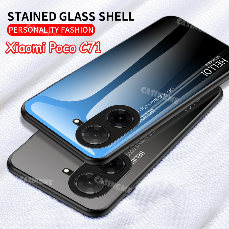 สําหรับ Xiaomi Poco C71 4G 2025 กระจกนิรภัยเคสโทรศัพท์สําหรับ Xiaomi PocoC71 Poco C 71 C71 Poco C 7 