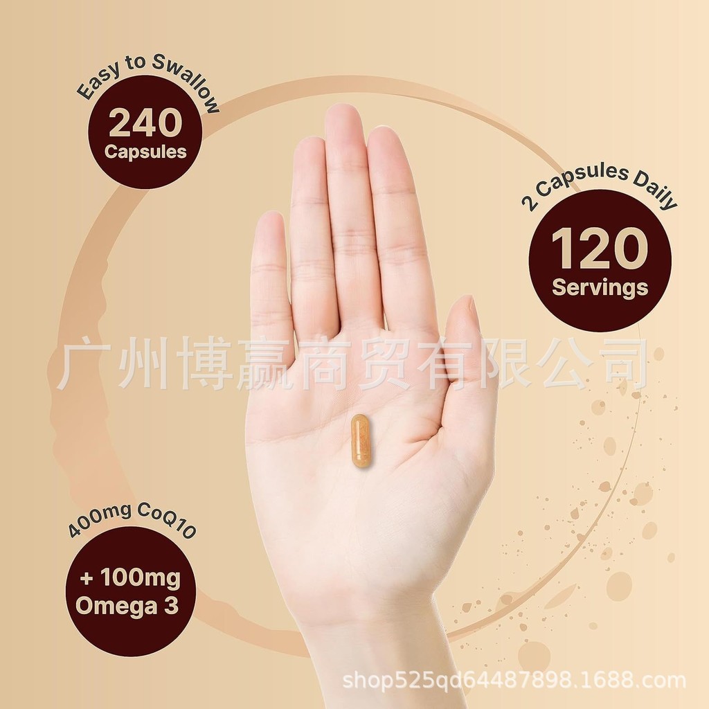 อุปกรณ์เสริมอุปกรณ์เสริม Q10 补剂Cenzyme Q10 อาหารเสริม Fun头工厂直销