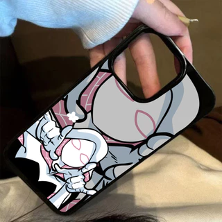 เคสไอโฟน 13 15 11 17 16 12 14 ProMax ลายสไปเดอร์แมนสีดำแดง 7 8Plus XR X XS Max
