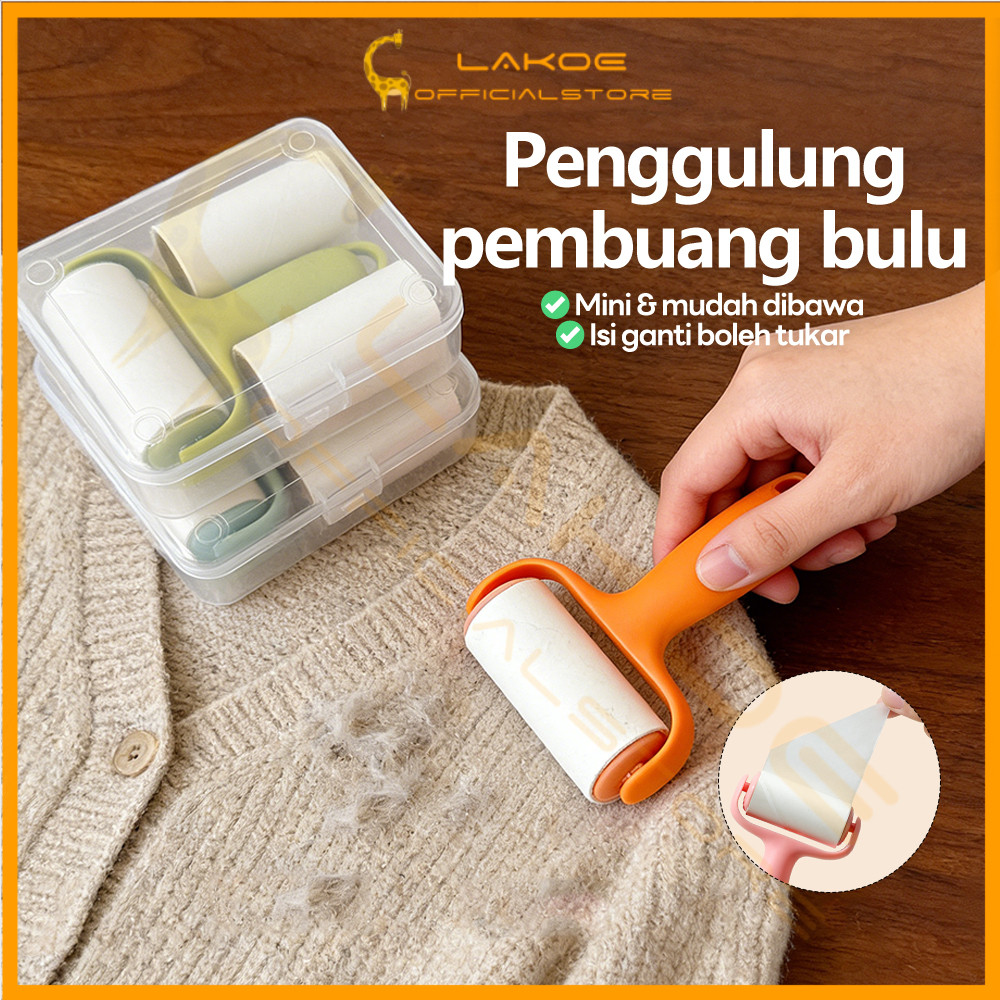 LAKOE Strong Sticky Lint Roller Strong Sticky Lint Roller เจ้าของสัตว์เลี้ยงเสื้อผ้าทําความสะอาดสัตว