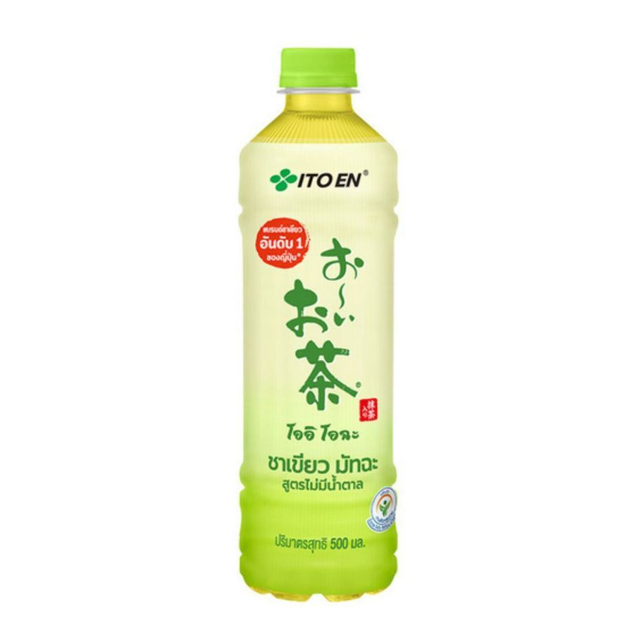 อิโตเอ็น มัทฉะพร้อมดื่มสูตรไม่มีน้ำตาล Itoen Unsweetened Matcha 500ml.