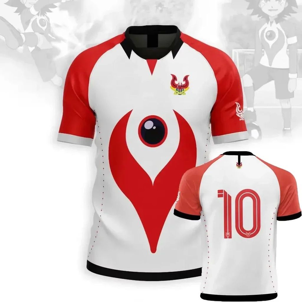 ญี่ปุ่นอะนิเมะเสื้อฟุตบอล Inazuma Eleven Kaio เสื้อยืด Vintage ผู้ชายผู้หญิงเสื้อผ้า Harajuku Tops ก