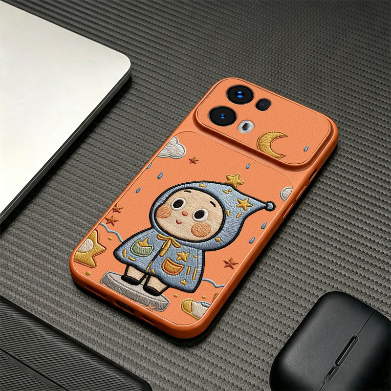เคสสําหรับOppo Reno 13 pro 5G Reno 13F 13 FS 5Gเคสโทรศัพท์Softcaseซิลิโคนกันกระแทกปกการออกแบบใหม่ความงามน่ารักการ์ตูนสีส้มสําหรับสาวKNCXX1