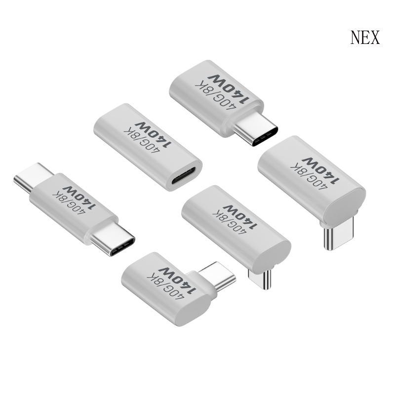 NEX Type C 140W 40G 8K อะแดปเตอร์สําหรับโทรศัพท์แล็ปท็อปแท็บเล็ตการถ่ายโอนข้อมูลการชาร์จอย่างรวดเร็ว