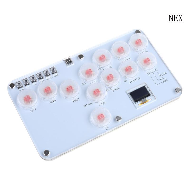NEX Ergonomic Arcade Controller Street Fighting Gaming Keyboards พร้อมสาย