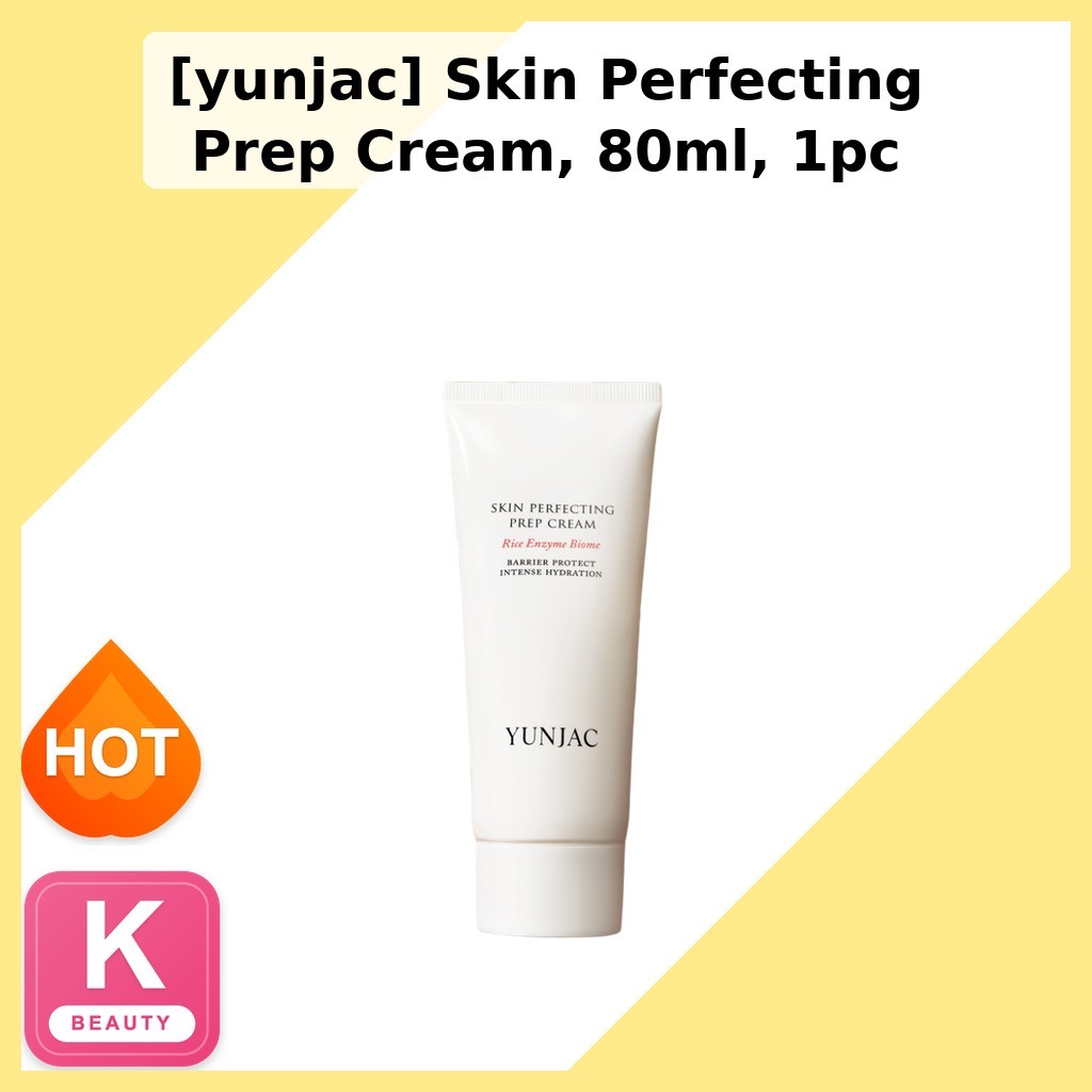 [HOT] [YUNJAC] NEW Skin Perfecting Prep Cream 80ml / Hydrating Makeup Primer & Skin Smoothing Prep C