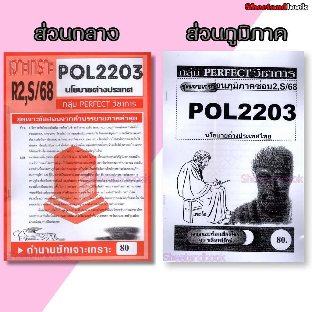 ชีทราม POL2203 (PS339) นโยบายต่างประเทศ (ข้อสอบอัตนัย) PERFECT