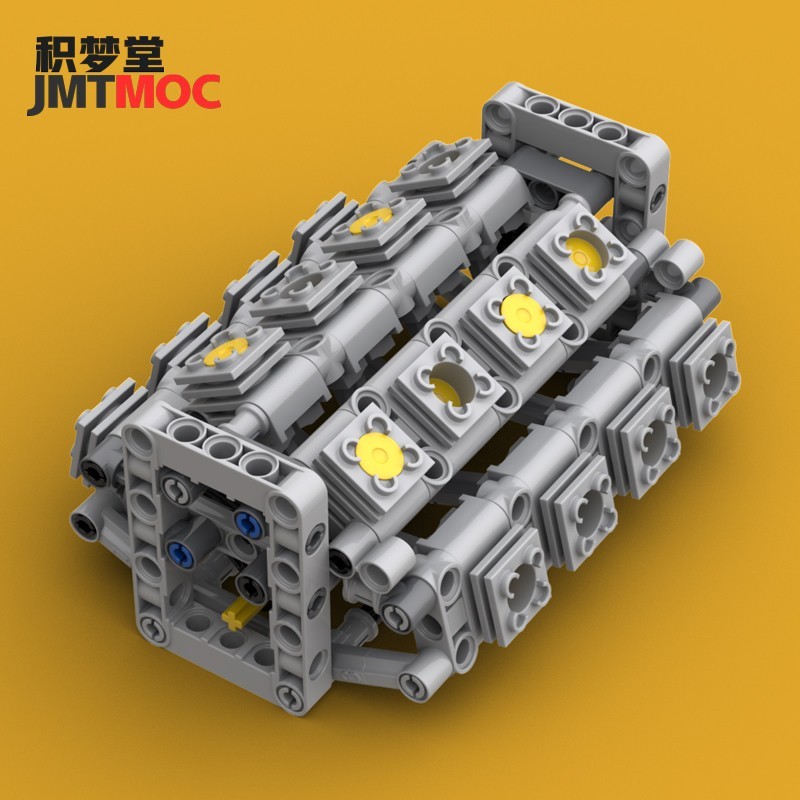 อินเทรนด์ในประเทศอาคารบล็อก MOC-51408 Bugatti W16 เครื่องยนต์รุ่น C5056 เทคโนโลยีประกอบของเล่นของขวั
